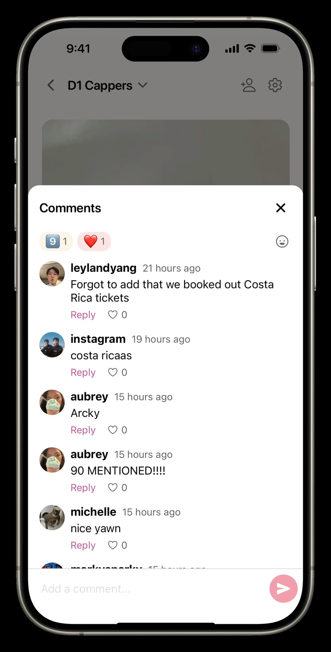 Watch, react, and comment on your friends' updates